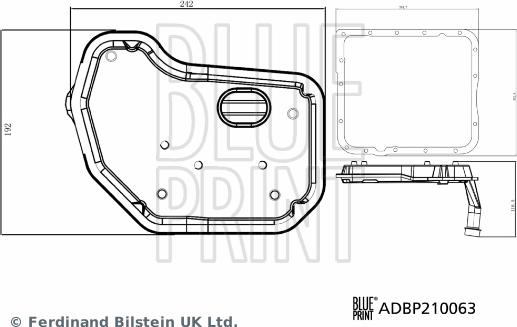 Blue Print ADBP210063 - Filtro idraulico, Cambio automatico autozon.pro