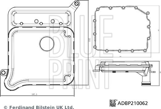 Blue Print ADBP210062 - Filtro idraulico, Cambio automatico autozon.pro