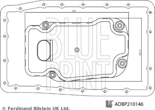 Blue Print ADBP210146 - Filtro idraulico, Cambio automatico autozon.pro