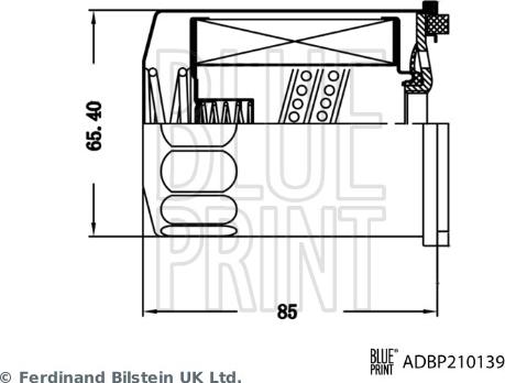 Blue Print ADBP210139 - Filtro idraulico, Cambio automatico autozon.pro