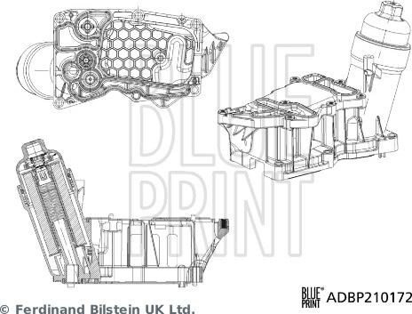 Blue Print ADBP210172 - Carter, Filtro olio autozon.pro