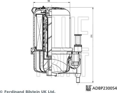 Blue Print ADBP230054 - Filtro carburante autozon.pro