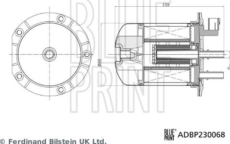 Blue Print ADBP230068 - Filtro carburante autozon.pro