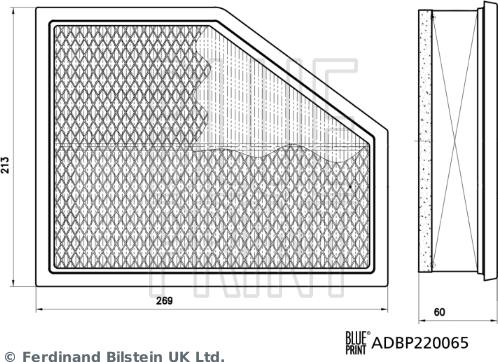 Blue Print ADBP220065 - Filtro aria autozon.pro