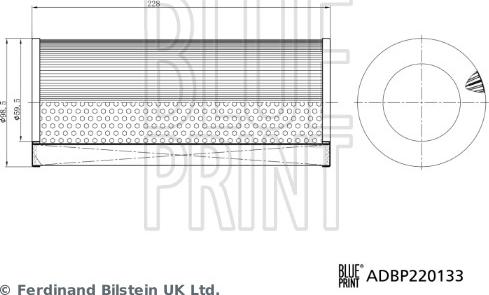 Blue Print ADBP220133 - Filtro aria autozon.pro