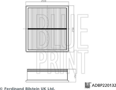 Blue Print ADBP220132 - Filtro aria autozon.pro