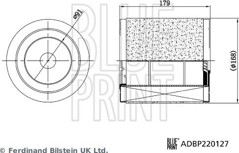 Blue Print ADBP220127 - Filtro aria autozon.pro