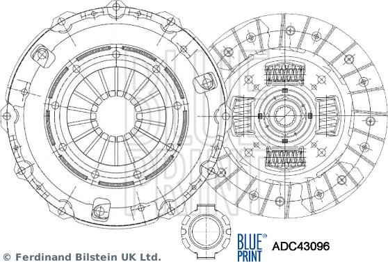 Blue Print ADC43096 - Kit frizione autozon.pro