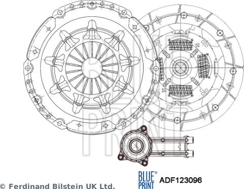 Blue Print ADF123096 - Kit frizione autozon.pro