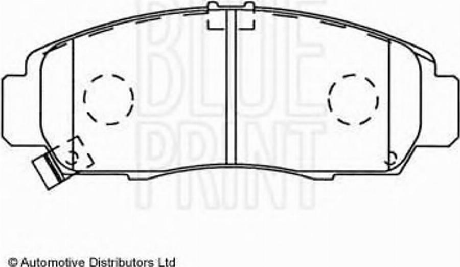 Blue Print ADH24259 - Kit pastiglie freno, Freno a disco autozon.pro