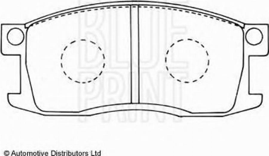 Blue Print ADH24204 - Kit pastiglie freno, Freno a disco autozon.pro