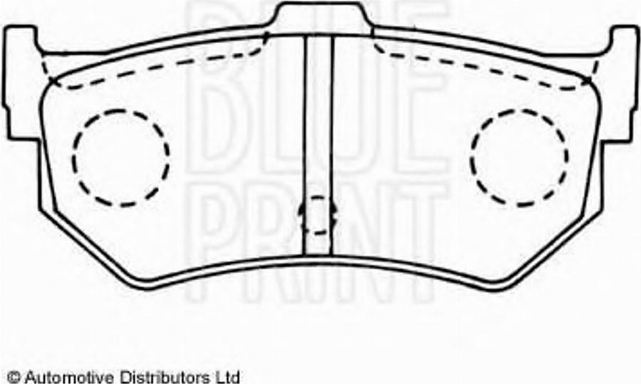 Blue Print ADH24208 - Kit pastiglie freno, Freno a disco autozon.pro