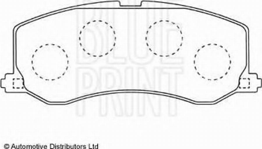 Blue Print ADK84215 - Kit pastiglie freno, Freno a disco autozon.pro