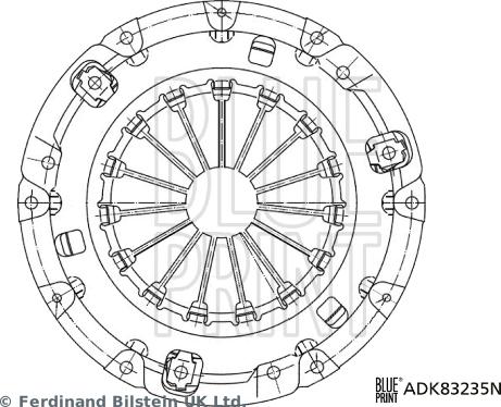 Blue Print ADK83235N - Spingidisco frizione autozon.pro