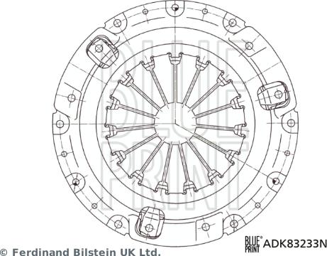 Blue Print ADK83233N - Spingidisco frizione autozon.pro