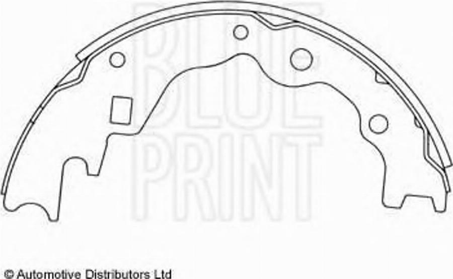 Blue Print ADM54112 - Kit ganasce freno autozon.pro