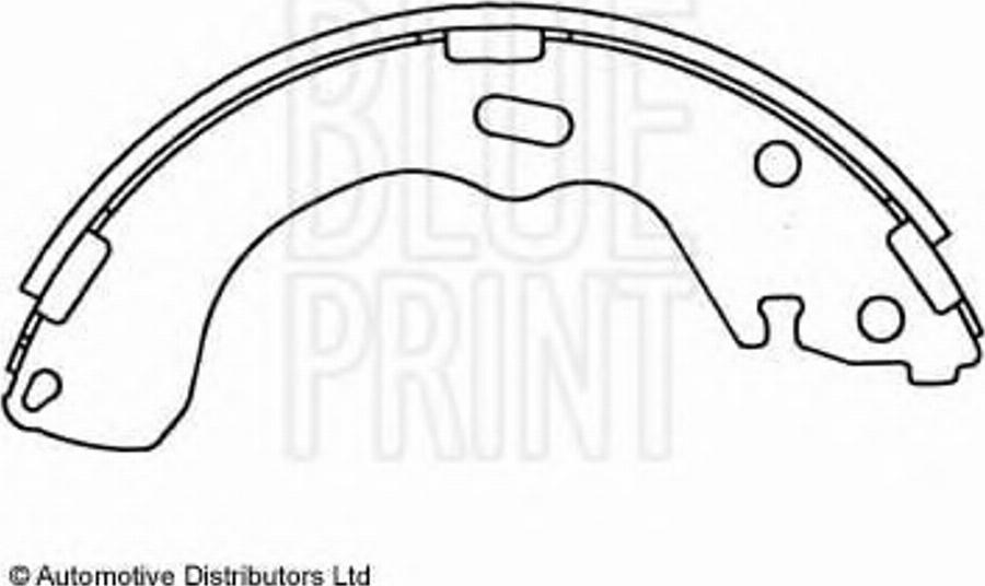 Blue Print ADM54125 - Kit ganasce freno autozon.pro