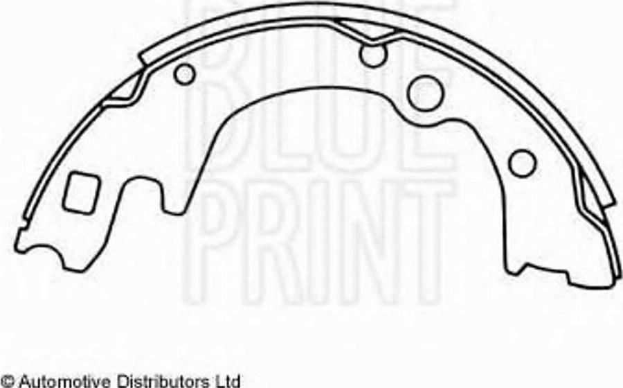 Blue Print ADM54121 - Kit ganasce freno autozon.pro