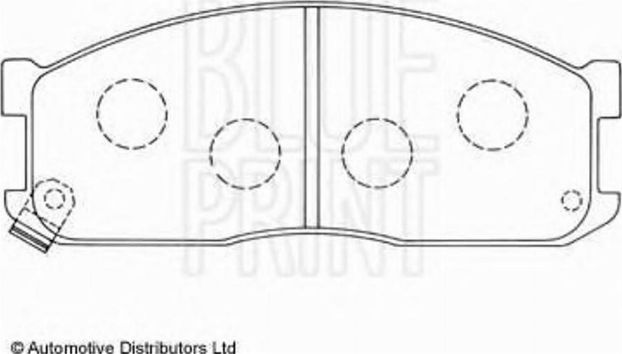 Blue Print ADM54216 - Kit pastiglie freno, Freno a disco autozon.pro