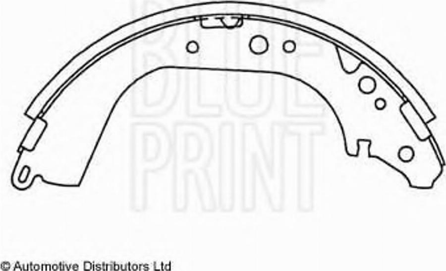 Blue Print ADN14129 - Kit ganasce freno autozon.pro