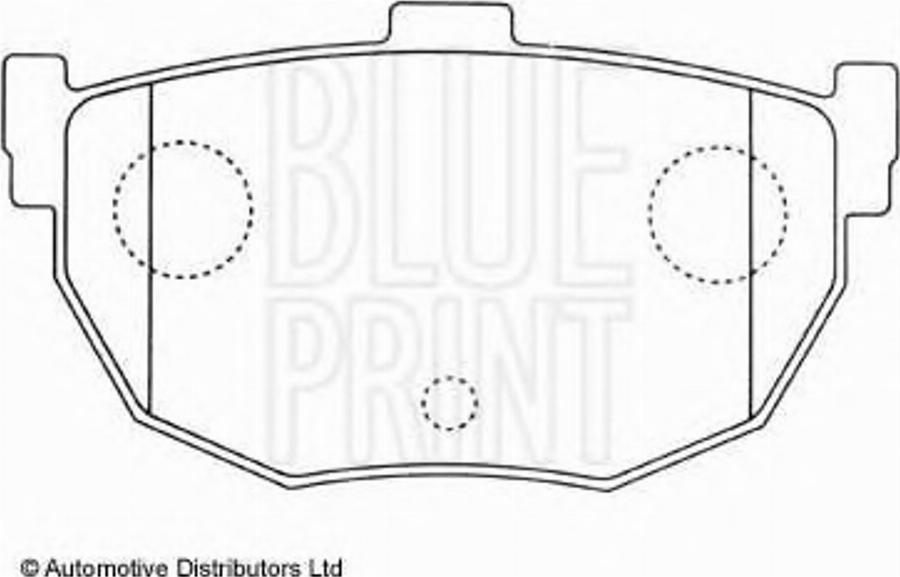 Blue Print ADN14258 - Kit pastiglie freno, Freno a disco autozon.pro