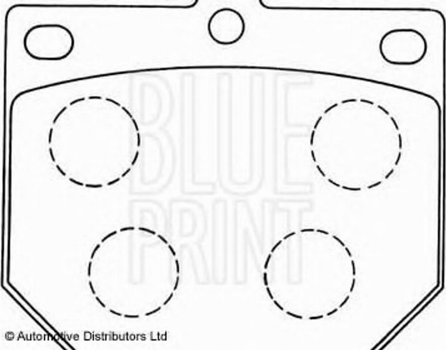 Blue Print ADN14205 - Kit pastiglie freno, Freno a disco autozon.pro