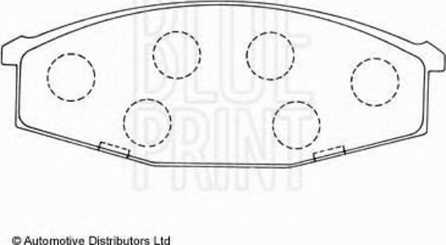 Blue Print ADN14215 - Kit pastiglie freno, Freno a disco autozon.pro