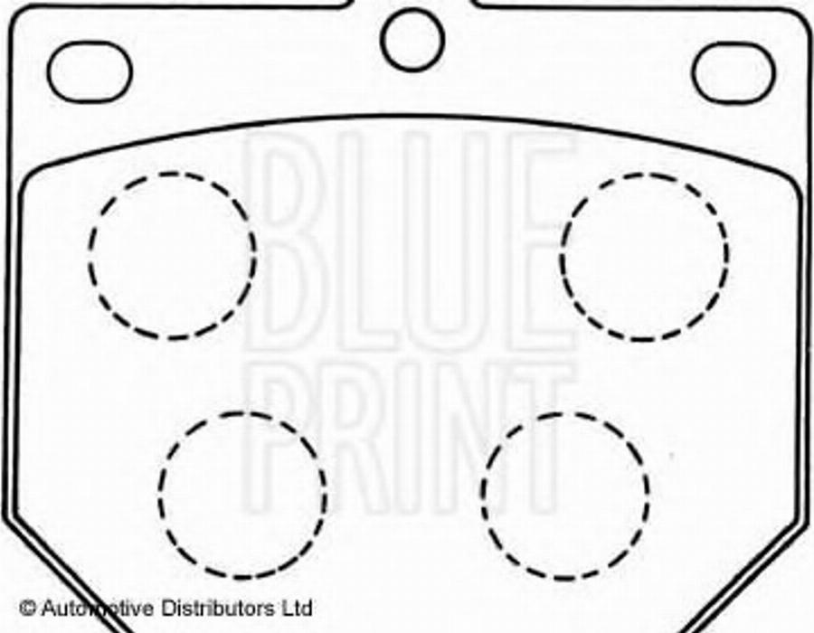 Blue Print ADN14210 - Kit pastiglie freno, Freno a disco autozon.pro