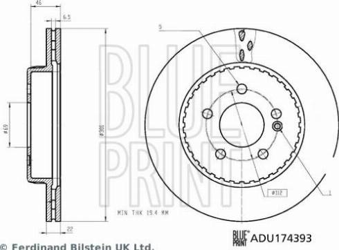 Blue Print ADU174393 - Discofreno autozon.pro