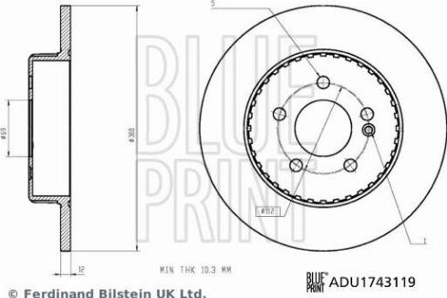 Blue Print ADU1743119 - Discofreno autozon.pro