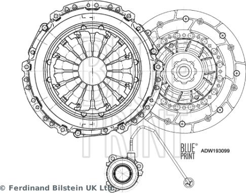 Blue Print ADW193099 - Kit frizione autozon.pro