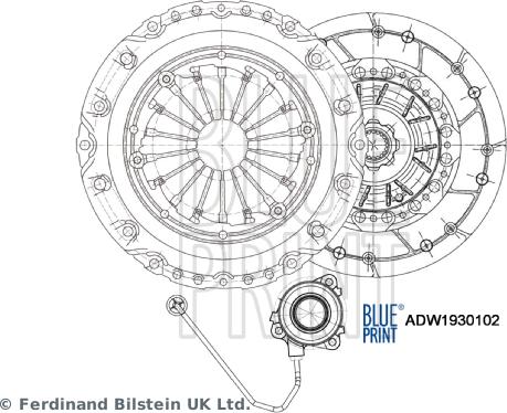 Blue Print ADW1930102 - Kit frizione autozon.pro