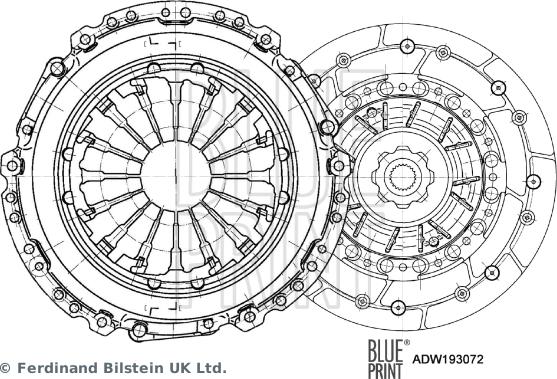 Blue Print ADW193072 - Kit frizione autozon.pro