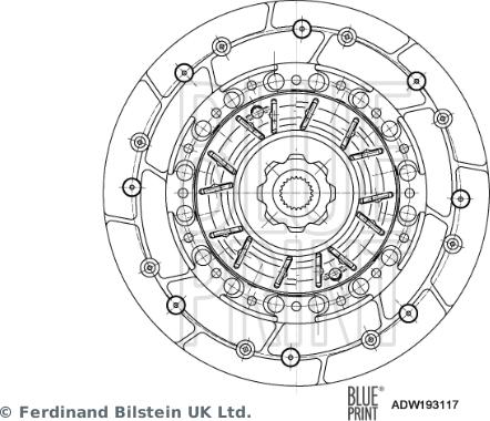 Blue Print ADW193117 - Disco frizione autozon.pro