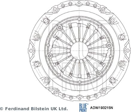 Blue Print ADW193215N - Spingidisco frizione autozon.pro