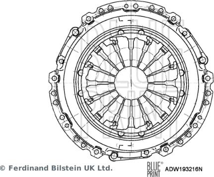 Blue Print ADW193216N - Spingidisco frizione autozon.pro