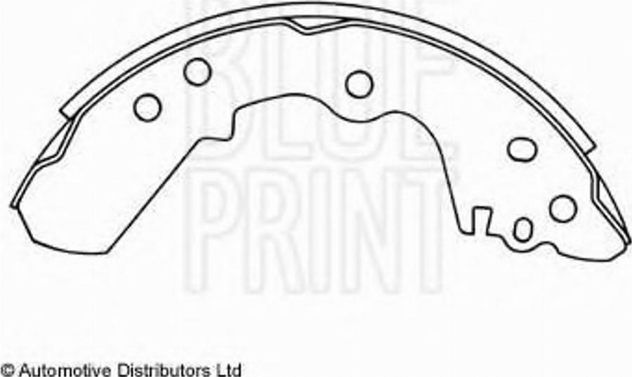 Blue Print ADZ94102 - Kit ganasce freno autozon.pro