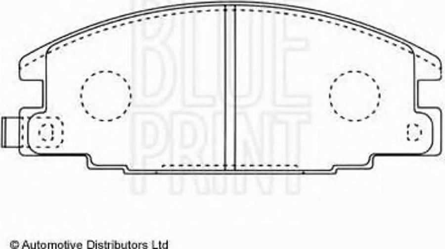 Blue Print ADZ94206 - Kit pastiglie freno, Freno a disco autozon.pro