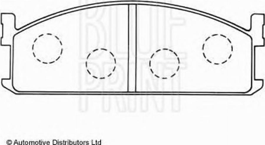 Blue Print ADZ94201 - Kit pastiglie freno, Freno a disco autozon.pro