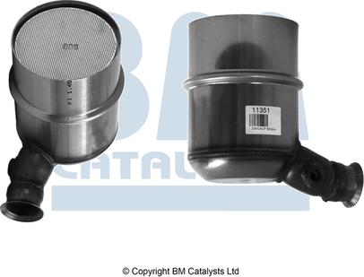 BM Catalysts BM11351H - Filtro antiparticolato / particellare, Impianto gas scarico autozon.pro