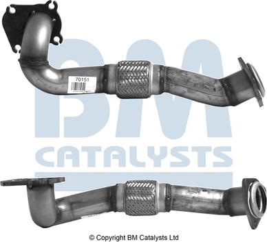 BM Catalysts BM70151 - Tubo gas scarico autozon.pro