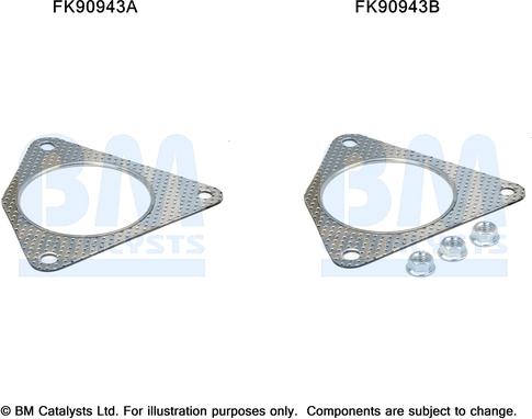 BM Catalysts FK90943 - Kit montaggio, Catalizzatore autozon.pro