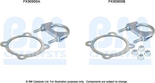 BM Catalysts FK90900 - Kit montaggio, Catalizzatore autozon.pro