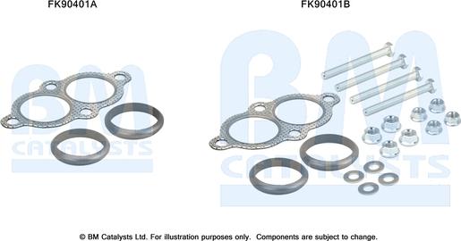 BM Catalysts FK90401 - Kit montaggio, Catalizzatore autozon.pro