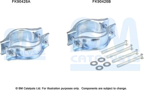 BM Catalysts FK90426 - Kit montaggio, Catalizzatore autozon.pro