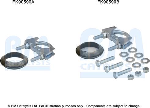 BM Catalysts FK90590 - Kit montaggio, Catalizzatore autozon.pro