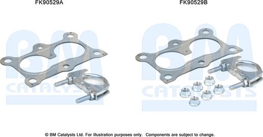 BM Catalysts FK90529 - Kit montaggio, Catalizzatore autozon.pro