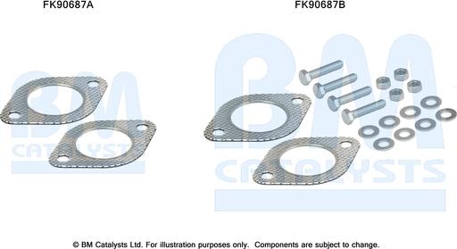 BM Catalysts FK90687 - Kit montaggio, Catalizzatore autozon.pro