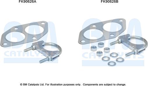 BM Catalysts FK90626 - Kit montaggio, Catalizzatore autozon.pro