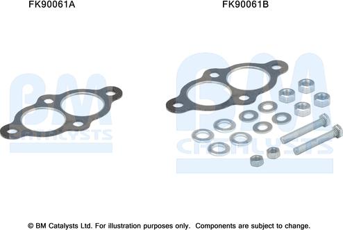 BM Catalysts FK90061 - Kit montaggio, Catalizzatore autozon.pro